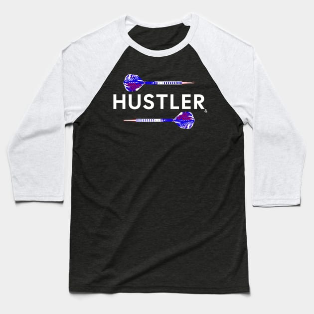 Dart Hustler Baseball T-Shirt by anarchyunion